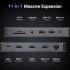 UGREEN 11 in 1 Laptop Docking Station USB C Dock Dual HDMI 4K@60Hz Single 8K@30Hz 10Gbps Data Port 100W PD Gigabit Ethernet, SD/TF Card Reader Compatible for Thinkpad, Zenbook and more